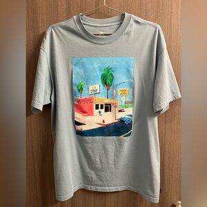 Nike SB Shirt Mens Medium Blue Skateboarding Graphic Loose Fit T-Shirt